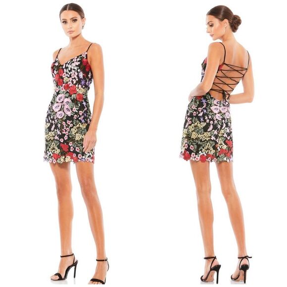 Mac Duggal Dresses & Skirts - Mac Duggal Floral Lace Mini Dress 4